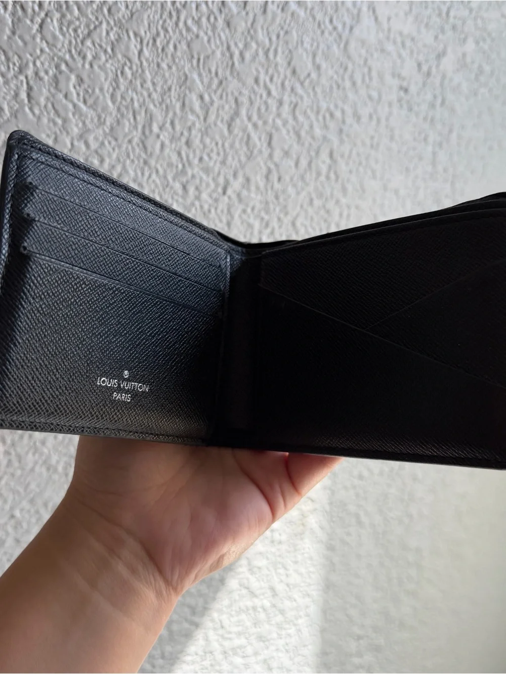 Authentic Louis Vuitton Gray/Black Damier GraphiteCanvas Leather Multiple Wallet